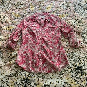 Old Navy Boyfriend Buttondown - S - Floral Print
